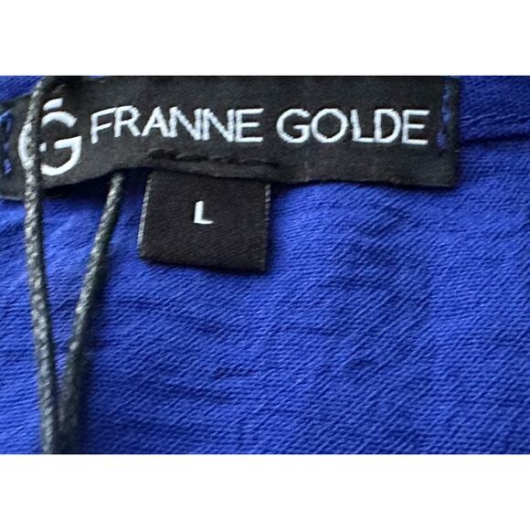 Franne Golde Women’s Royal Blue Santorini Airflow Maxi Dress Size (L) V Neck - Picture 13 of 16